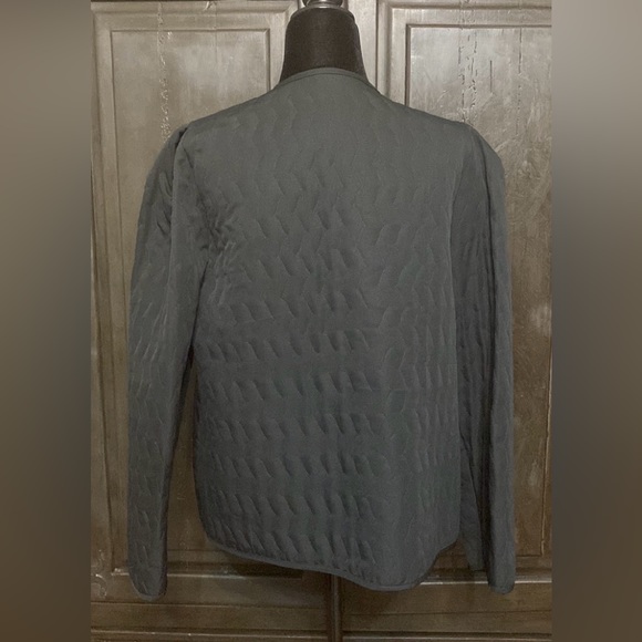 Judy Bond vintage blk quilt jacket. Size Large - Picture 3 of 10